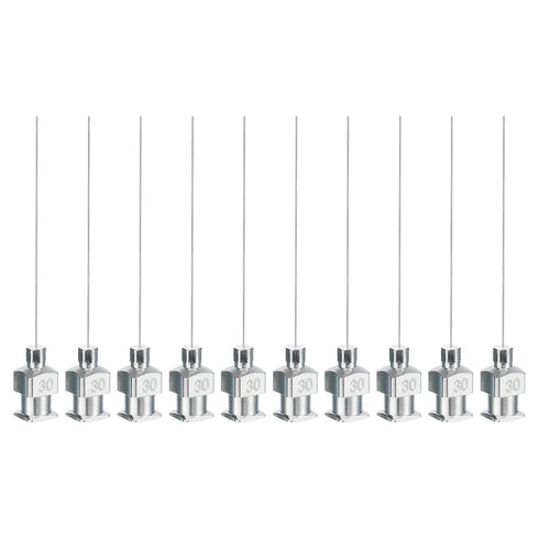 PATIKIL Blunt Tip Dispensing Needle 30G, 10 Pcs 1.5 Inch Stainless Steel Needles with Luer Lock for Liquid