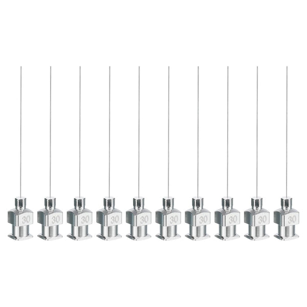 PATIKIL Blunt Tip Dispensing Needle 30G, 10 Pcs 1.5 Inch Stainless Steel Needles with Luer Lock for Liquid