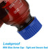 PATIKIL 3 Pack Reagent Media Storage Bottles, 100ml Borosilicate Glass Round Bottles with GL32 Blue Screw Cap for Lab