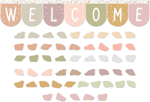 Teacher Created Resources Terrazzo Tones Welcome Bunting Bulletin Board (TCR7200) by Teacher Created Resources