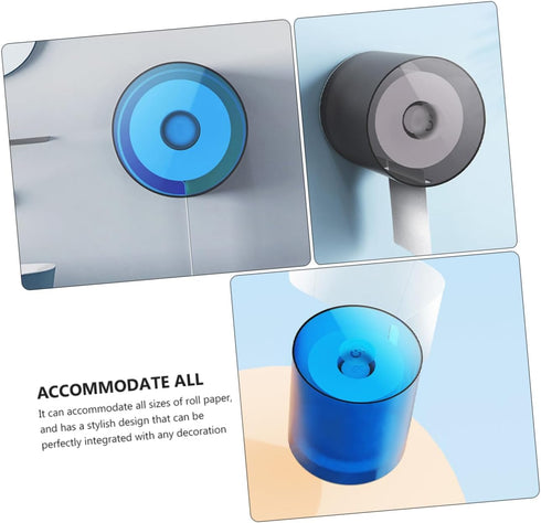 3pcs Waterproof Toilet Paper Holder for Bathroom Creative Tissue Storage Box Sturdy Plastic Easy to Install Suitable