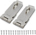 SZHDX Door Locks Hasp Latch, 5 Inch 304 Stainless Steel Safety Packlock Clasp, 2 Pack