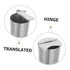 KOMBIUDA Shaped Sterilizer Jar for Forceps Storage for Beauty Salons and Laboratories Easy to Clean and Space Saving