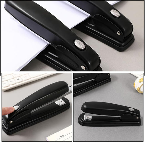 Operitacx 4pcs Staplers for Desk, Universal Handheld Office Stapler for Students and Teachers