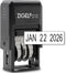 ZIGEL D10 Office Date Stamp - Self Inking Black Date Stamp