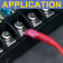 haisstronica 100pcs #10 Blue Marine Grade Heat Shrink Ring Connectors, 16-14 Gauge Tinned Copper Ring Terminals