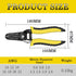 7-inch Wire Stripper/Wire Crimping Tool, 10-22 AWG, Wire Cutter, Crimper, Cable Stripper, Multi-Function Hand Tool