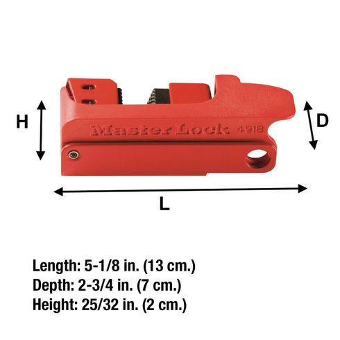 Master Lock 491B Lockout Tagout Circuit Breaker Lockout, Tall and Wide Toggles