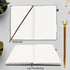 Lined Journal Notebook - 200 Pages A5 Leather Hardcover, College Ruled with Pen Loop for Writing (Grey)