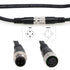 M12 A Coding 4 Pin Male to Female Actuator Sensor Electrical Signal Cable for Industrial Controls, Device Network