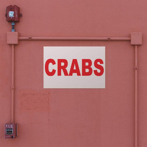 Fastasticdeals 36x24Inches Decal Stickers Multiple Sizes Crabs Red Food Bar Restaurant Truck Industrial Vinyl Safety