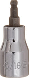 SK Tools USA 45506 3/8" Drive Standard Chrome Ball Hex Bit Socket 3/16"