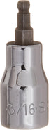 SK Tools USA 45506 3/8" Drive Standard Chrome Ball Hex Bit Socket 3/16"