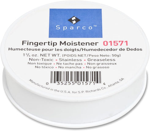 S.P. Richards Company Sortkwik Fingertip Moistener, Nonskid Back, 1-3/4 oz.