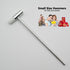 Small Hammer, Lightweight Mallet with Plastic and Metal Head for Craft Projects, Jewelry, Woodworking, and DIY