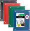 Five Star Pocket Folder + Study App, 4 Pack, 2 Pocket Folder, Customizable Cover, Fits 3 Ring Binder, Assorted Colors