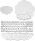 JIKIOU Cloud Mouse Pads, Exquisite Leather with Memory Foam Wrist Support for Computer, Laptop, Gaming Office