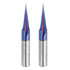 uxcell 2 Pcs 15 Degree V Groove Engraving Router Bits for CNC
