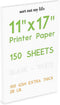 Sort Out My Life 11 x 17 Paper (Tabloid Size), 150 Sheets, 100 GSM Premium Blank