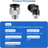 12 Pcs Push to Connect Fittings 1/2 Inch Tube OD x 1/4 Inch NPT Thread Pneumatic Male Straight and Elbow Quick Connect Air line fittings