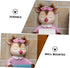 WOONEKY Wall-Mounted Pink Toilet Paper Holder Tissue Storage Rack Cute Deer Design Bathroom Roll Paper Rack