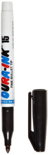 Markal Dura-Ink 15 Fine-Line Permanent Ink Marker, Black, 12-Pack