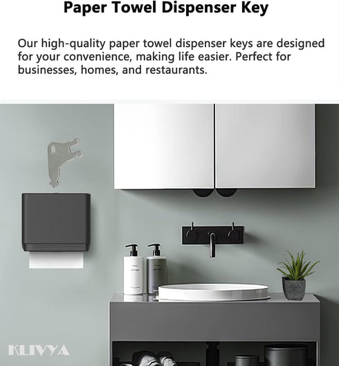 dispensers.Pack 20 Paper Towel Dispenser Key and Universal Dispenser Key are for Various Toilet Paper