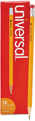 Universal UNV55400 HB #2 Woodcase Pencil - Yellow Barrel/Black Lead (1-Dozen)
