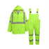 GGS Three-Piece Rain Suit - High Visibility, Waterproof Bibs and Jacket with