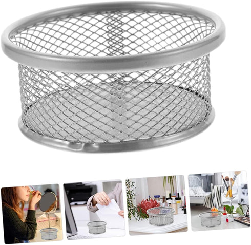 Paperclip Holder Clip Container, Mesh Clip Organizer for Office Desk Accessories