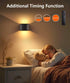 Ainostone Dimmable 2 Pack Motion Sensor Rechargeable Wall Lights Wireless Wall Sconces with Remote Control Up and Down