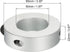 MECCANIXITY 1.97 Inch Bore Double Split Aluminum Shaft Collar with Set Screw, Silver Tone