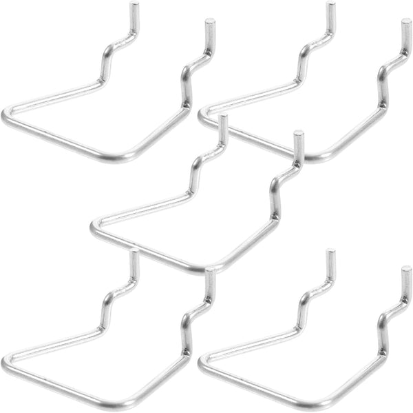 5pcs Heavy Duty Metal Pegboard Hooks with Cup Holder, Industrial-Grade Garage and
