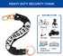 2.5FT 3/8" Heavy Duty Security Chain, x Thick Hardened Steel Cut Proof Anti-Theft Lock Chain for Motorcycles, Bikes