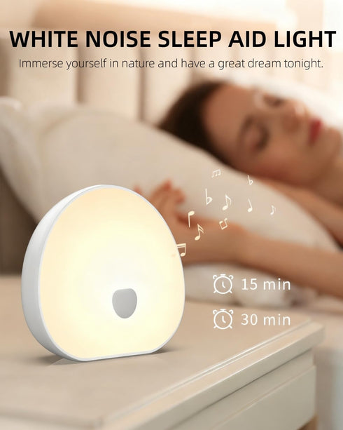 10 7 Dimmable Portable Sleep Sound Machine Night Light White Noise Machine with Soothing Sounds & Colors Night Light