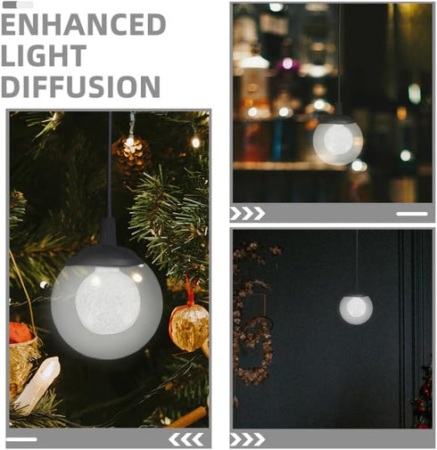 3.93 Inch TEHAUX Globe Lamp Shade Frosted Glass Ceiling Light Shade Replacement Dome Lampshade Soft Light Diffusion