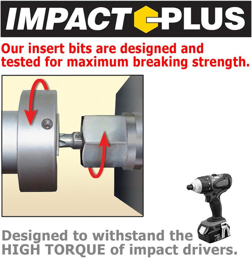 IVY Classic 44232 2-Inch #8-10 Slotted Power Bit with Finder, Impact Plus, 1/Box