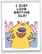 NobleWorks - 1 Cartoon Jumbo Birthday Card (8.5 x 11 Inch), Funny Bday Notecard, Comic Humor