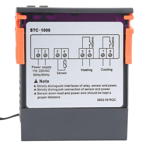 Digital Thermostat, Temperature Controller with Sensor, STC-1000 Digital Temperature Controller for 110-220V.