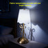 11.81in Small Bow Table Lamp, Rechargeable Cute Coquette Bow Table Lamp with Fabric Shade Bedside Light Desk Lighting
