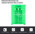Laser Level Target Plate, Double Scale Cross Line Laser Level Meter with Foldable Magnetic Floor Target Card (Green)