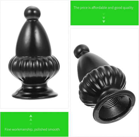 2pcs Uonlytech Modern Lamp Finial Chic Decorative Knob for Table Floor Lamps Elegant Internal Thread Upgrade Your