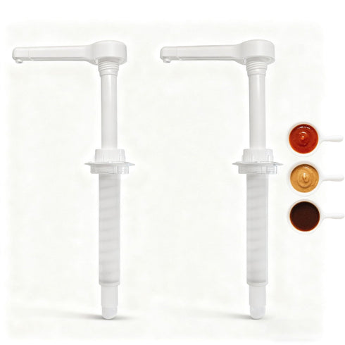 1/2 Pack 30ML Pump Dispenser White Pump for Cheese Dispenser - 30cc