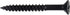 Twinfast Wood Screw, 8 x 1-1/2", Black, 014973291549