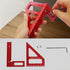 3D Multi-Angle Measuring Ruler, 45/90 Degree Aluminum Alloy Woodworking Square Protractor for Engineers