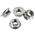 5/16-18 Serrated Flange Nut Hex Lock Nuts, Stainless Steel 304, Bright Finish, Quantity of 40