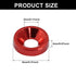 Murtenze 60Pcs Red M3 Finishing Countersunk Washers, Anodized Aluminum Alloy Screw Gaskets for Mechanical Parts