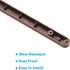 12 Inch 4 19/32" (15mm) PATIKIL Drawer Slides, Pcs Plastic Guide Rails Side Mounted Rails