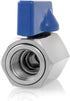 2 Pack 1/4" 304 QWORK Mini Ball Valve, NPT Thread Female and Male Stainless Steel Shut-Off Valves
