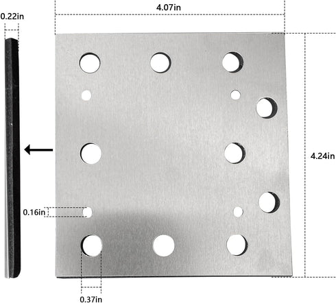 44-66-0475 Aluminum Plate w/Cushion for Milwaukee Electric Tools